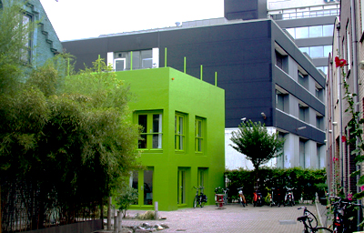 groen geschilderd